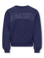 Kids ONLY winter sweater meisjes - blauw - KogKiki - oversize fit