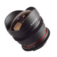 Samyang 8mm T3.8 VDSLR Diagonal Fisheye Nikon F-mount objectief