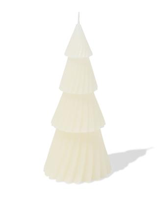 HEMA HEMA Vormkaars Boom 7.4x7.4x16.7cm Ecru