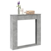 Haardombouw 100x20x100 cm bewerkt hout betongrijs Haardombouw 100x20x100 cm bewerkt hout betongrijs