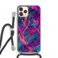 Pink Clouds: iPhone 11 Pro Transparant Hoesje met koord