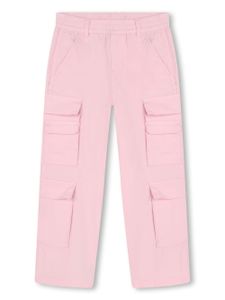 Marc Jacobs Kids pantalon cargo à patch logo - Rose