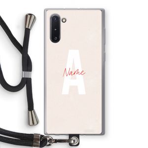 Strawberry Milkshake: Samsung Galaxy Note 10 Transparant Hoesje met koord