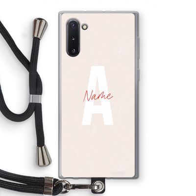 Strawberry Milkshake: Samsung Galaxy Note 10 Transparant Hoesje met koord