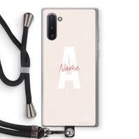Strawberry Milkshake: Samsung Galaxy Note 10 Transparant Hoesje met koord