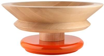 Alessi Schaal Twergi - ES15 1 - Rood - ø 30 cm - Design door Ettore Sotsass