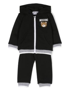 Moschino Kids survêtement en coton à logo brodé - Noir