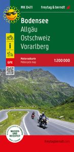 Wegenkaart - landkaart MK0411 Motorkarte Bodensee - Allgäu - Ostschweiz - Vorarlberg | Freytag & Berndt