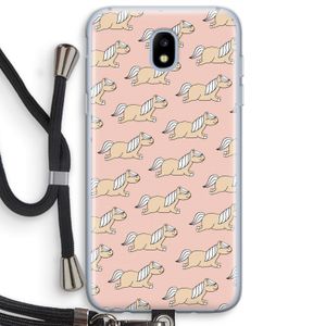 Ponys: Samsung Galaxy J5 (2017) Transparant Hoesje met koord