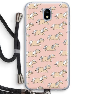 Ponys: Samsung Galaxy J5 (2017) Transparant Hoesje met koord