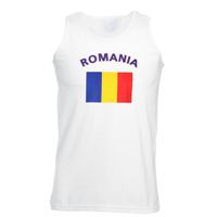 Witte heren tanktop Roemenie - thumbnail