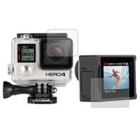 Ultra Clear LCD Screen beschermings + Housing Glass Lens beschermings Film voor GoPro HERO4 zilver Camera