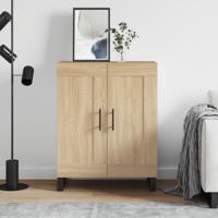 Dressoir 69,5x34x90 cm bewerkt hout sonoma eikenkleurig