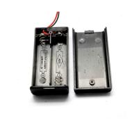 10 stuks AA grootte macht batterij opbergdoos houder voor 2 x AA batterijen met cover & schakelaar