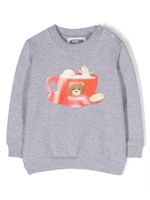 Moschino Kids sweat en polaire à motif Teddy Bear - Gris