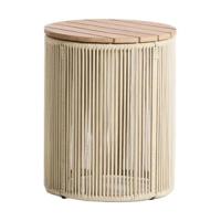 Kave Home Dandara bijzettafel Ø40 cm Ecru