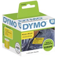 DYMO 101 x 54 mm Geel 220 stuk(s) 2133400 Verzendetiketten, Etiketten voor naambordjes