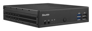 Shuttle XPC slim Barebone DH02U, Intel Celeron 3865U, 4x HDMI 2.0b 1x LAN, 1x COM, incl. VESA, 24/7 permanent gebruik