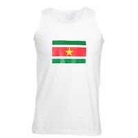 Mouwloos t-shirt met Surinamevlag 2XL  -