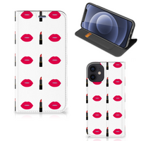 iPhone 12 Mini Hoesje met Magneet Lipstick Kiss
