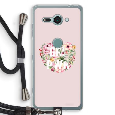 GRL PWR Flower: Sony Xperia XZ2 Compact Transparant Hoesje met koord