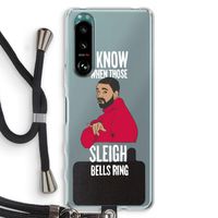 Sleigh Bells Ring: Sony Xperia 5 III Transparant Hoesje met koord