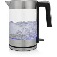 Princess 236041 glass kettle london waterkoker (roestvrij staal/transparant, 1,7 l)