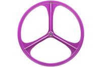 Teny Rim Tri Spoke Fixed Gear Voorwiel - Purple Teny Rim Tri Spoke Fixed Gear Voorwiel - Purple