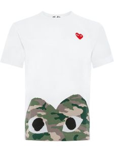 Comme Des Garçons Play t-shirt à logo imprimé - Blanc