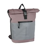 New Rebels Bowie New York Oudpaars 21L Rugzak Rolltop Reflectie Waterafstotend Laptop 15.6"