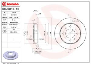 Brembo Remschijven 08.9081.10