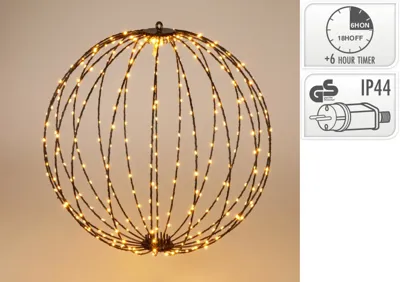 Bal 40cm 240LED warm wit