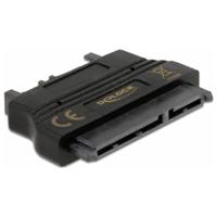 Delock Adapter Schijf [1x Slimline SATA-stekker 7+6-polig - 1x SATA-combi-bus 15+7-polig] Zwart