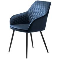 Hygge Interiors Miltona Armstoel Velvet Blauw set van 2