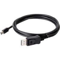 club3D CAC-1115 DisplayPort-kabel Mini-displayport / DisplayPort Adapterkabel Mini DisplayPort-stekker, DisplayPort-stekker 2.00 m Zwart 8K UHD