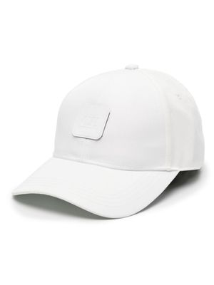 C.P. Company casquette en serge à patch logo - Blanc