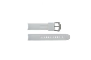 Horlogeband BTB.F.R.CH.05 / BTB.F.R.CH.01 Rubber Wit 19mm