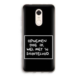 Schotelvod: Xiaomi Redmi 5 Transparant Hoesje