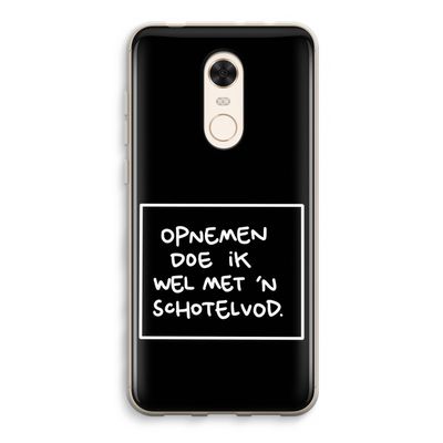 Schotelvod: Xiaomi Redmi 5 Transparant Hoesje