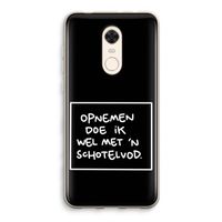 Schotelvod: Xiaomi Redmi 5 Transparant Hoesje
