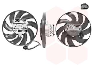 Koelventilatorwiel VAN WEZEL, Diameter (mm)290mm, u.a. für VW