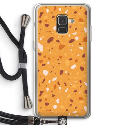 Terrazzo N°24: Samsung Galaxy A8 (2018) Transparant Hoesje met koord