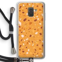 Terrazzo N°24: Samsung Galaxy A8 (2018) Transparant Hoesje met koord