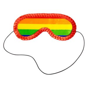 Gekleurde pinata blinddoek regenboog