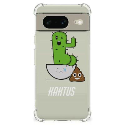 Google Pixel 8 Stevig | Bumper Hoesje | Cactus Poo