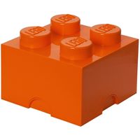 Room Copenhagen LEGO Storage Brick 4 Oranje opbergdoos - thumbnail