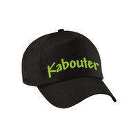 Verkleed pet voor kinderen - kabouter - zwart/groen - carnaval themafeest outfit