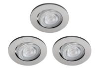 Philips Led inbouwspots Taragon (3x) 3x4,5w - 2700K - 8,5cm grijs 75583600