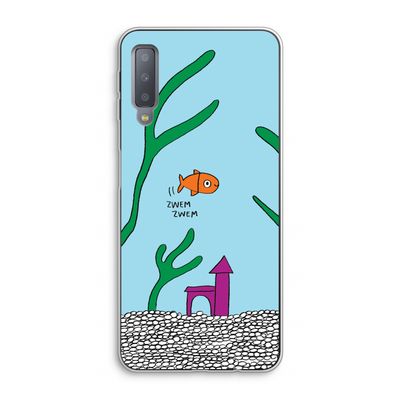 Aquarium: Samsung Galaxy A7 (2018) Transparant Hoesje