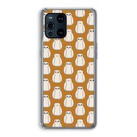 Uilen: Oppo Find X3 Pro Transparant Hoesje Uilen: Oppo Find X3 Pro Transparant Hoesje